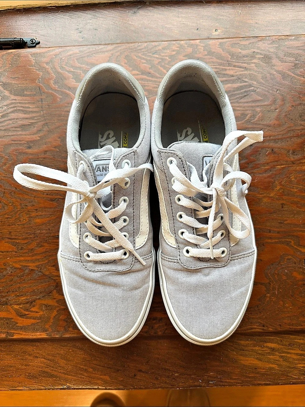 Vans Ward Deluxe ComfyCush Light Grey White Sneakers US 8.0
